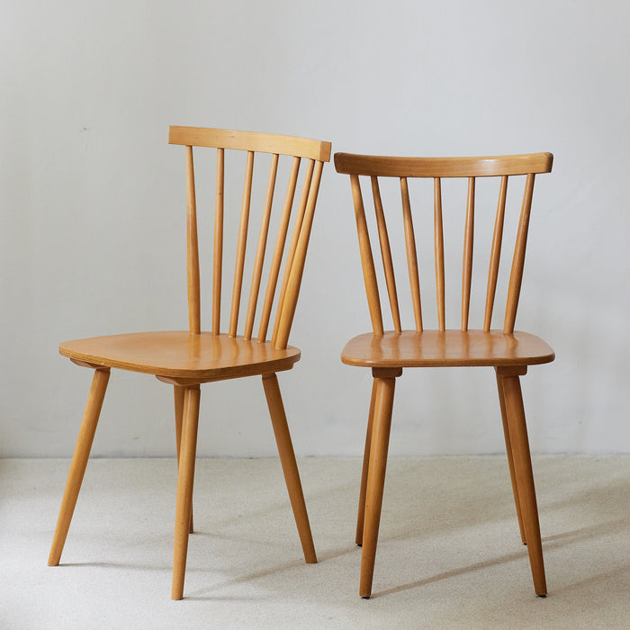 Set: 4+2 Mid-Century Dining Chairs by Horgenglarus Switzerland 1970s