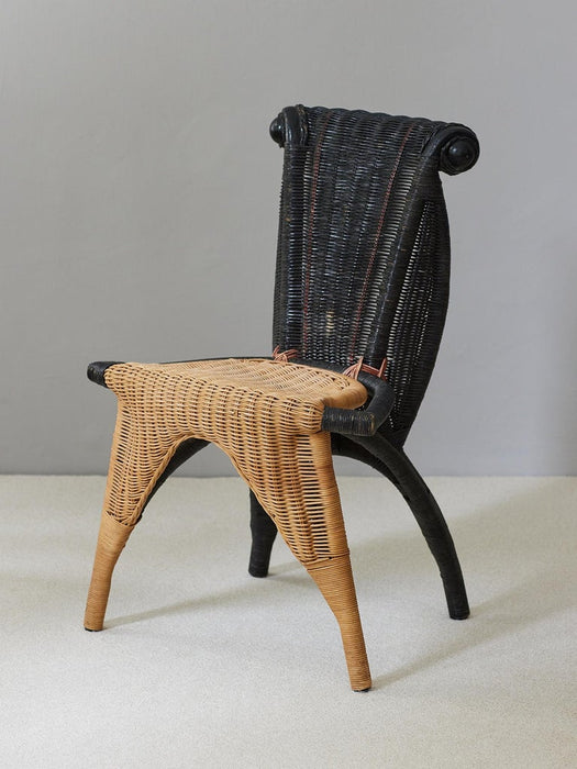 Borek Sipek Rattan Chair Model Helena by Scarabas 1980s