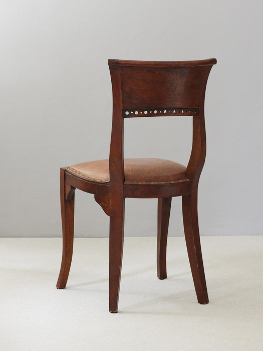Sculptural Pair of Art Nouveau Dining Chairs
