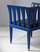 Art Nouveau Blue' Armchair by Eliel Saarinen 1980s