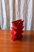 Luciano Florio Paccagnella – ILIOS Red Ceramic Vase, 1990s