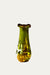 Free-Form Olive Green Art Glass Vase by Gyula Budveszel, Hungary, 1990s