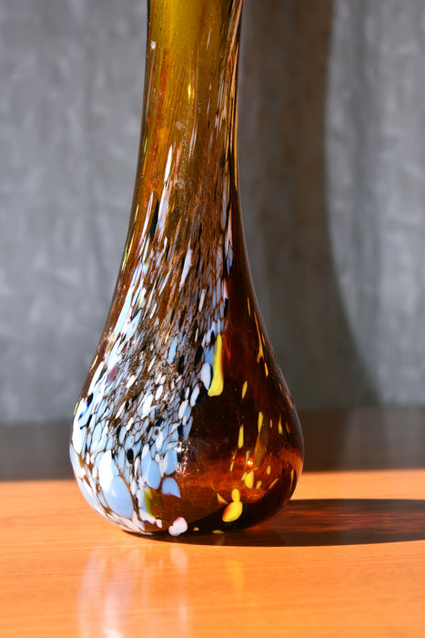 Glass Vase by Gyula Budveszel, Hungary, 1990s