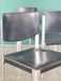 Matteo Grassi Postmodern Black Leather Dining Chairs