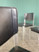 Matteo Grassi Postmodern Black Leather Dining Chairs