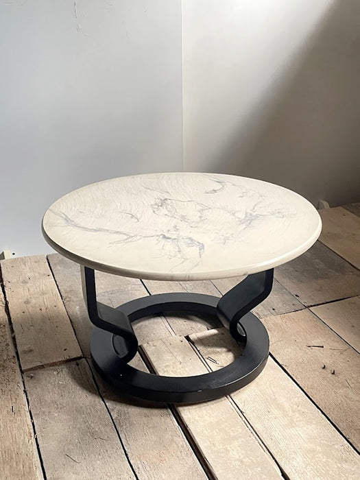 Postmodern Marmorino Coffee Table Swedish Circa 1980s