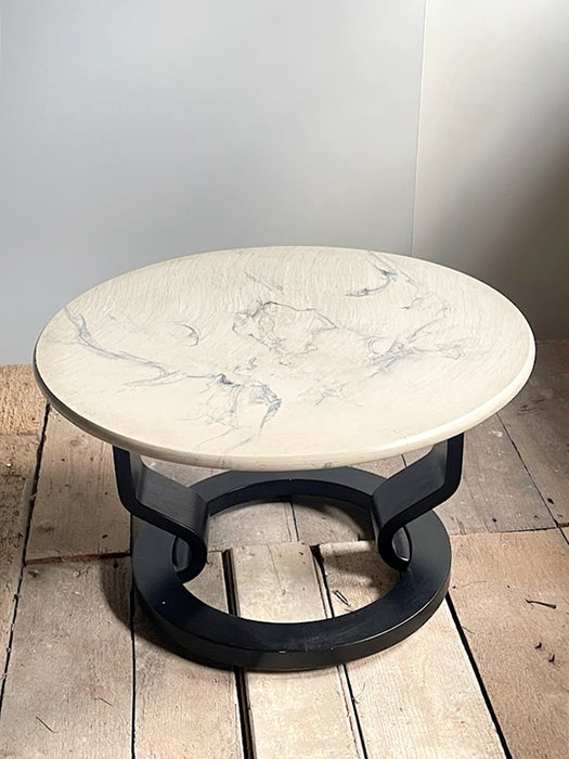 Postmodern Marmorino Coffee Table Swedish Circa 1980s