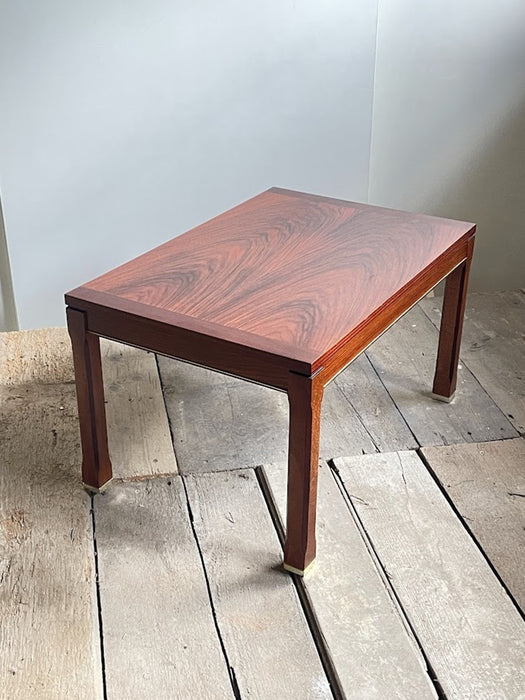 Modern Mahogany and Brazilian Rosewood Side Table Sweden circa 1960s