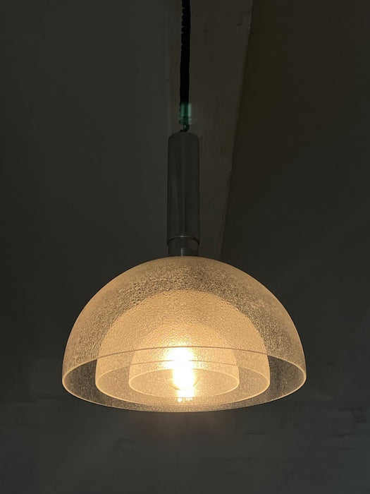 Glass Pendant Lamp by Carlo Nason for Mazzega