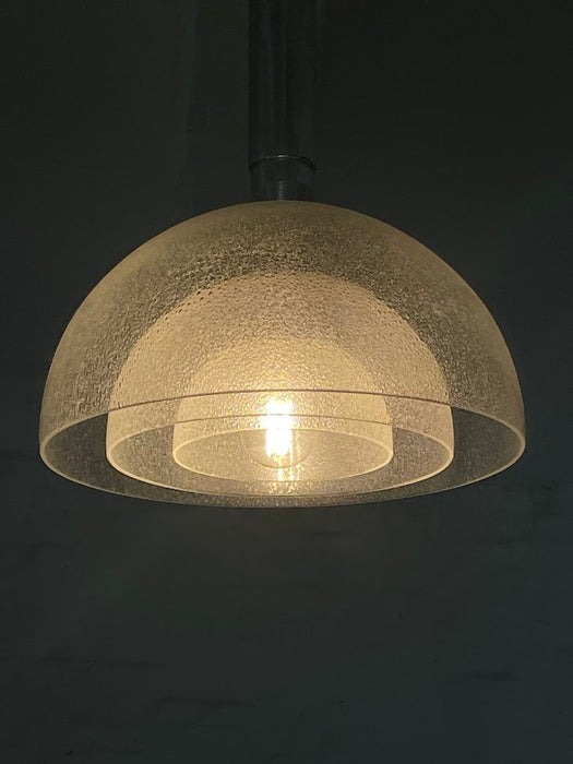 Glass Pendant Lamp by Carlo Nason for Mazzega, Italy 1970s