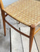 Pair of Mid-Century Woven-Seat Dining Chairs by G.B. Marangoni, Italy 1950s