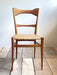 Pair of Mid-Century Woven-Seat Dining Chairs by G.B. Marangoni, Italy 1950s