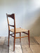 Pair of Mid-Century Woven-Seat Dining Chairs by G.B. Marangoni, Italy 1950s