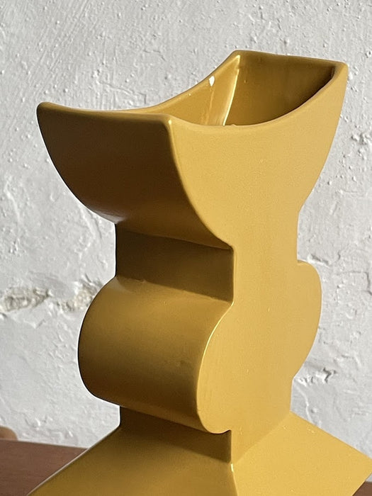 Memphis Style Ceramic Vase by Florio Keramia 