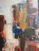 Abstract Oil Painting on Fiberboard by Lars Bertle
