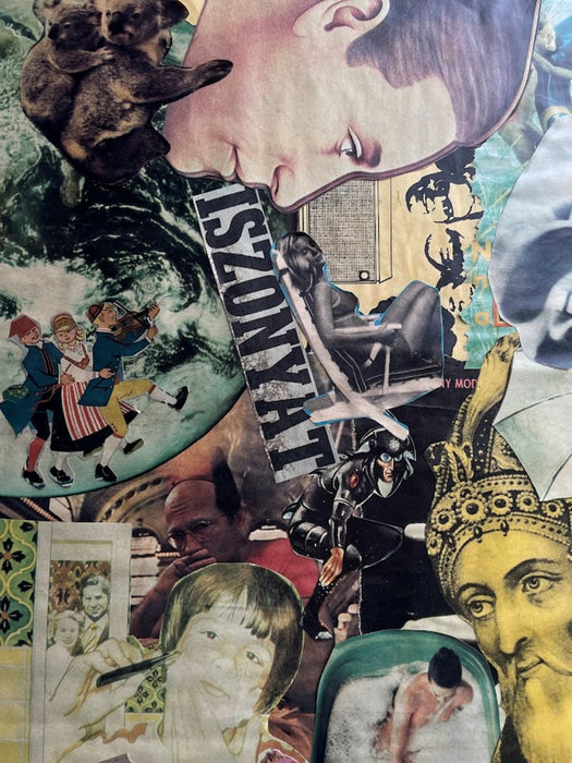 Media Collage Hungary 1970s wall picture