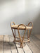 handcrafted rattan side table made in Japan 1970