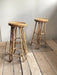 Vintage Sculptural Rattan Bar Stool, Japan, 1970s