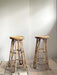 Vintage Sculptural Rattan Bar Stool, Japan, 1970s