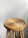Vintage Sculptural Rattan Bar Stool, Japan, 1970s