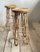Vintage Sculptural Rattan Bar Stool, Japan, 1970s