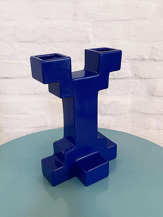 Memphis Style Ceramic Vase by Florio Keramia