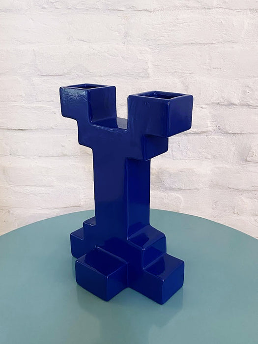 Memphis Style Ceramic Vase by Florio Keramia