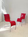 Pair of Ron Arad Red FPE Side chairs Kartell Italy 