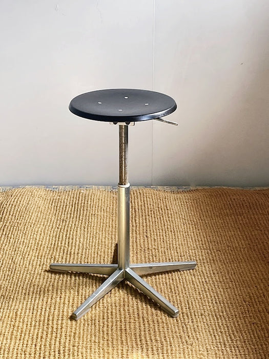 Pair of Vintage Embru Adjustable Atelier Stools, Switzerland, 1960s–1970s