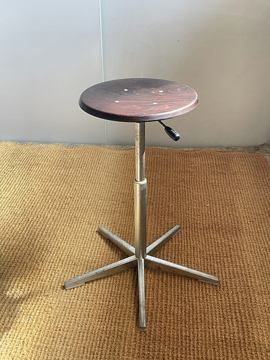 Pair of Vintage Embru Adjustable Atelier Stools, Switzerland, 1960s–1970s