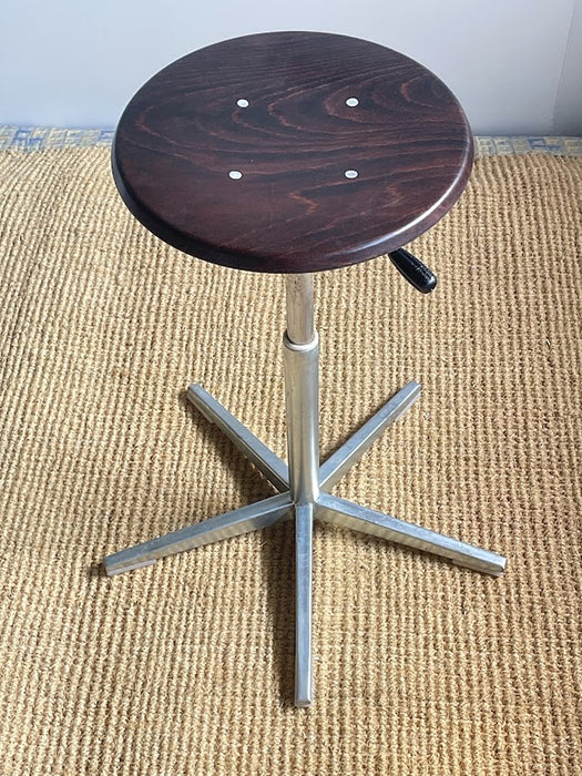 Pair of Vintage Embru Adjustable Atelier Stools, Switzerland, 1960s–1970s
