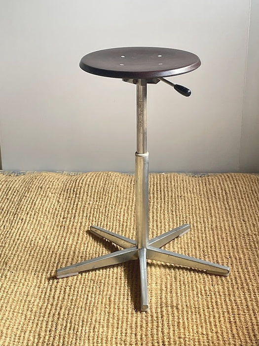 Pair of Vintage Embru Adjustable Atelier Stools, Switzerland, 1960s–1970s