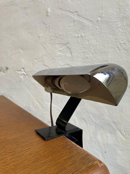 Chrome Desk Lamp in Modernist style, Art Deco Design, French 1930-1940