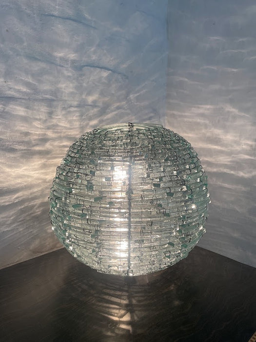 Vintage "Tao" Hand-Assembled Glass Table Lamp – Italy, 1960s