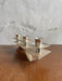 Silver-Plated Modernist Triple Candle Holder 1960s