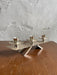Silver-Plated Modernist Triple Candle Holder 1960s