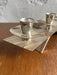 Silver-Plated Modernist Triple Candle Holder 1960s