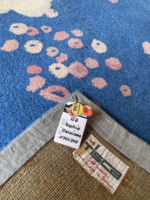 TISCA “Sophie” Hand-Tufted Wool Rug, France, 1990s