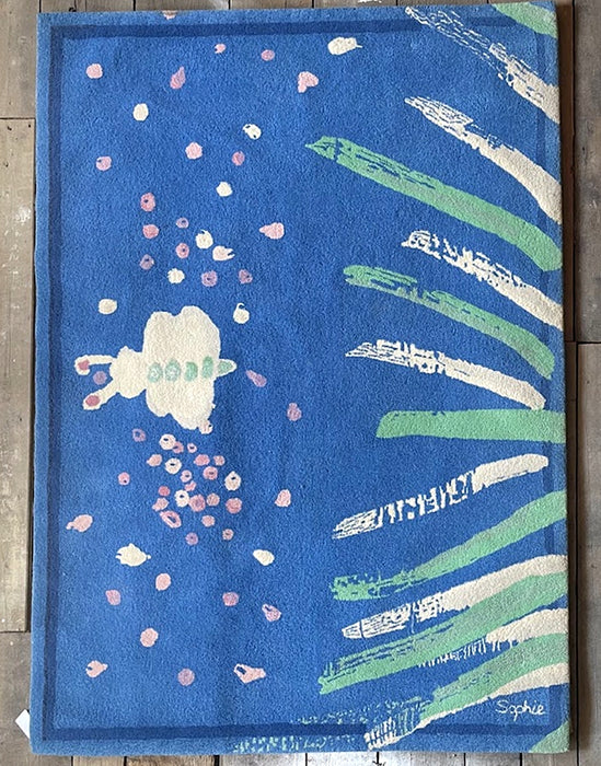 TISCA “Sophie” Hand-Tufted Wool Rug, France, 1990s