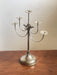 Sculptural Five-Arm Metal Candelabra, Attila Demcsik, Hungary, circa 1980