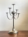 Sculptural Five-Arm Metal Candelabra, Attila Demcsik, Hungary, circa 1980