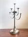 Sculptural Five-Arm Metal Candelabra, Attila Demcsik, Hungary, circa 1980