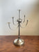 Sculptural Five-Arm Metal Candelabra, Attila Demcsik, Hungary, circa 1980