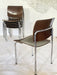 Kusch + Co Plywood and Chrome Stacking Chairs, Germany, 1970s