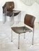 Kusch + Co Plywood and Chrome Stacking Chairs, Germany, 1970s