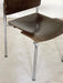 Kusch + Co Plywood and Chrome Stacking Chairs, Germany, 1970s