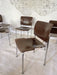 Kusch + Co Plywood and Chrome Stacking Chairs, Germany, 1970s