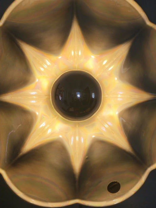 Mid-Century Iridescent Porcelain Wall Lamp, "PAN” by Goebel, , Germany 1970s