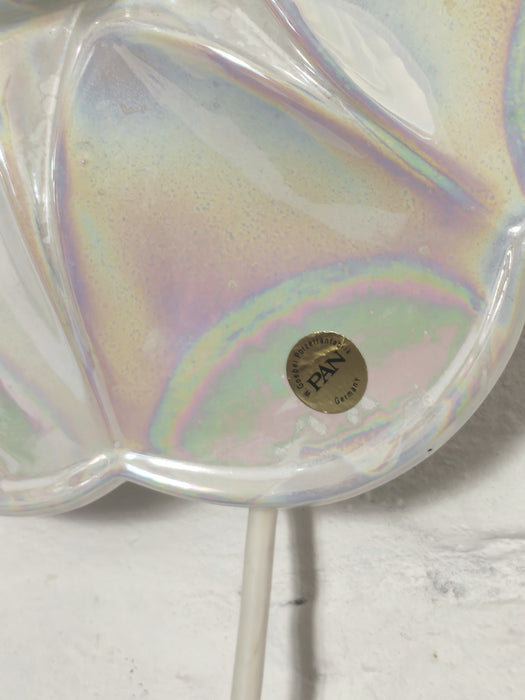 Mid-Century Iridescent Porcelain Wall Lamp, "PAN” by Goebel, , Germany 1970s