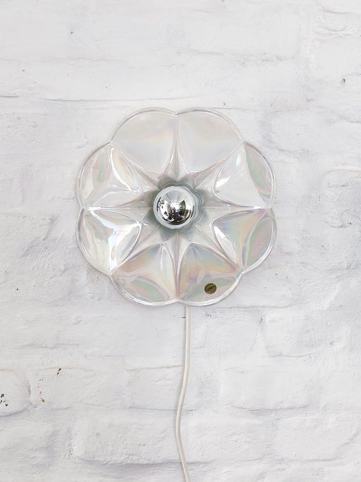 Mid-Century Iridescent Porcelain Wall Lamp, "PAN” by Goebel, , Germany 1970s